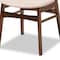 Baxton Studio Paras Mid-Century Transitional Light Beige Fabric and Walnut Brown Finished Wood 5-PC Dining Set 178-10809-11082-Zoro - alternate 9